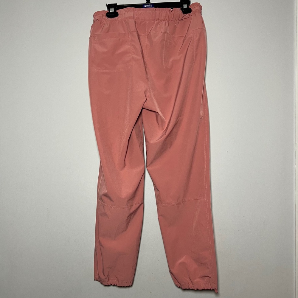 APANA Pink Jogger Pants Elastic Waist Womens Size Large Performance Yoga Running - Picture 2 of 6